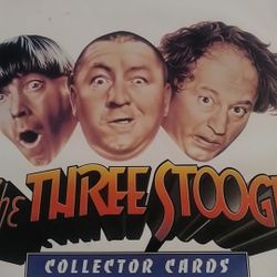 Three Stooges Collectors card set. With Cover Book.