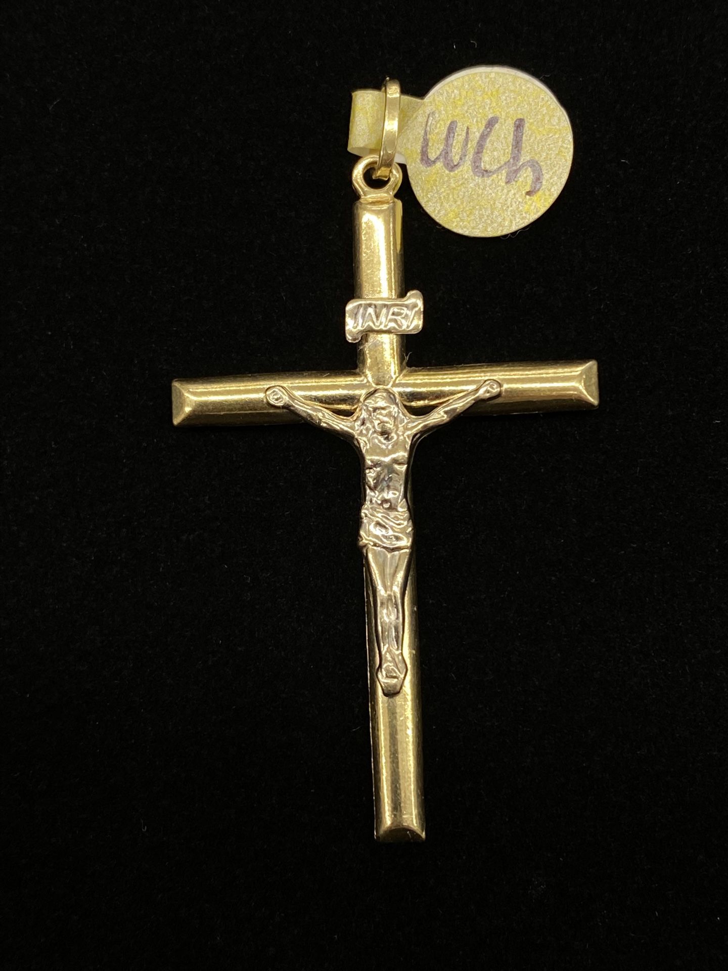 $400 Two Tone Gold Cross Crucifix Charm