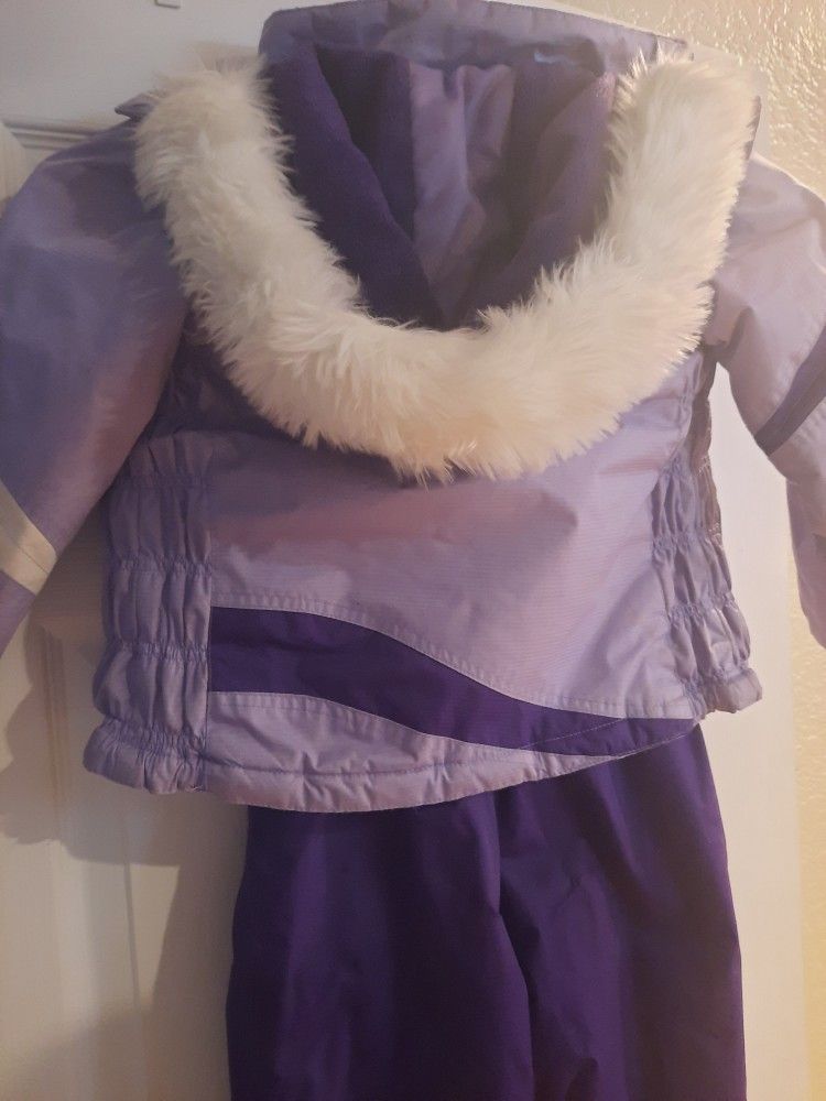 Girls Purple Snow Suit