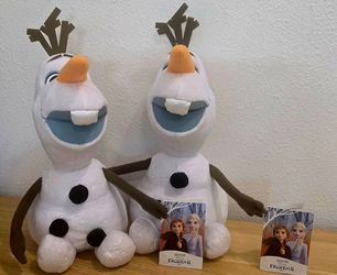 New Olaf!! Perfect condition.  2 for $20. From the movie FROZEN.