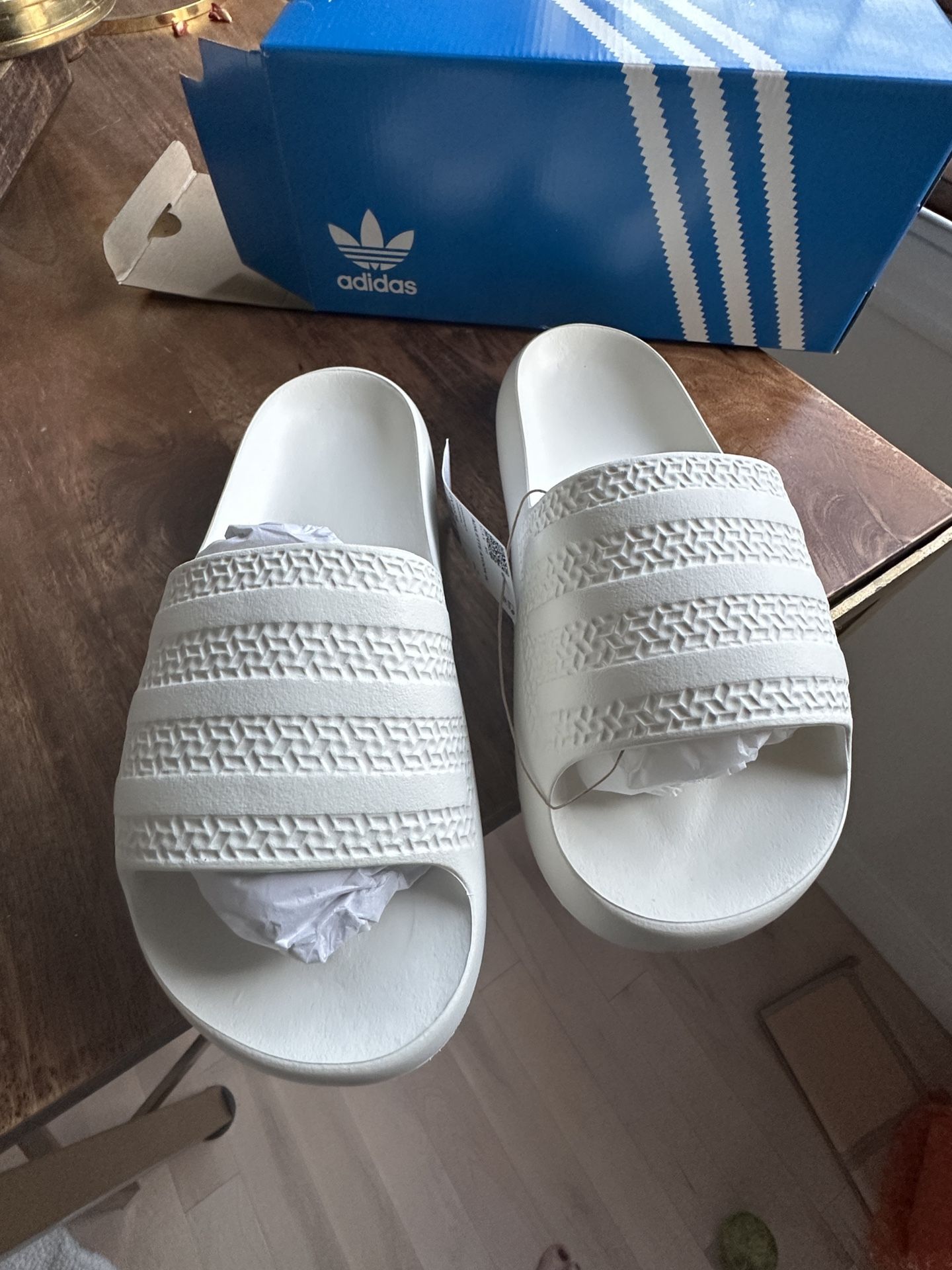 Adidas Adilette Slides White