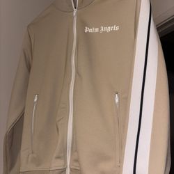 Palm Angels Track Jacket (Beige/Cream) – Size S