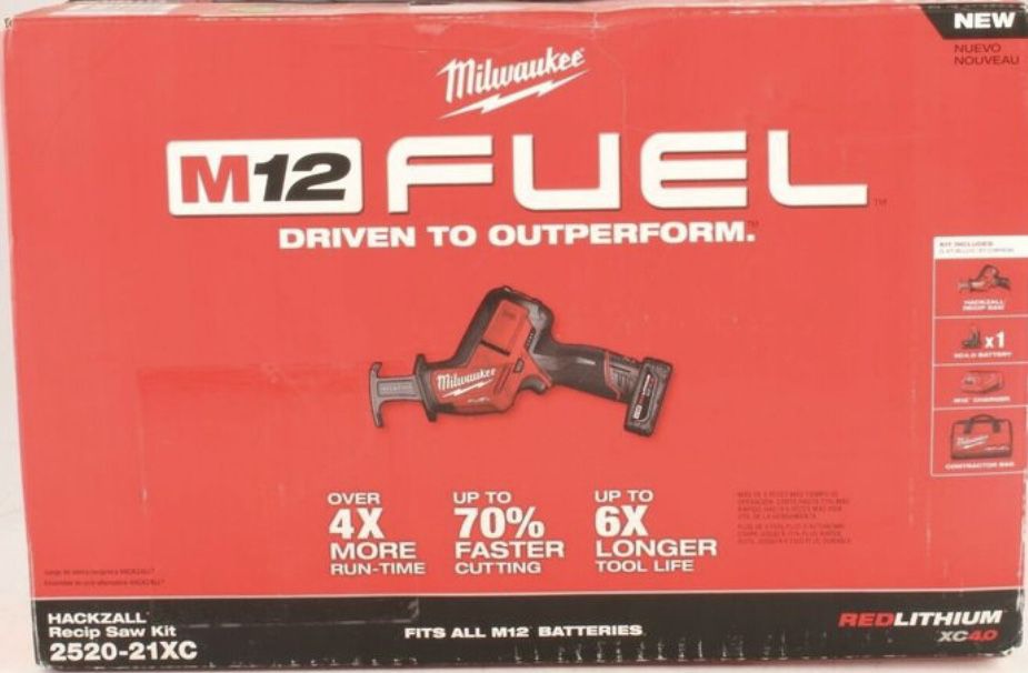 Milwaukee M12 FUEL 12-Volt Lithium-Ion Brushless Cordless HACKZALL  Reciprocating Saw Kit w/ One 4.0Ah Batteries Charger  Tool B for Sale in  Somerdale, NJ OfferUp