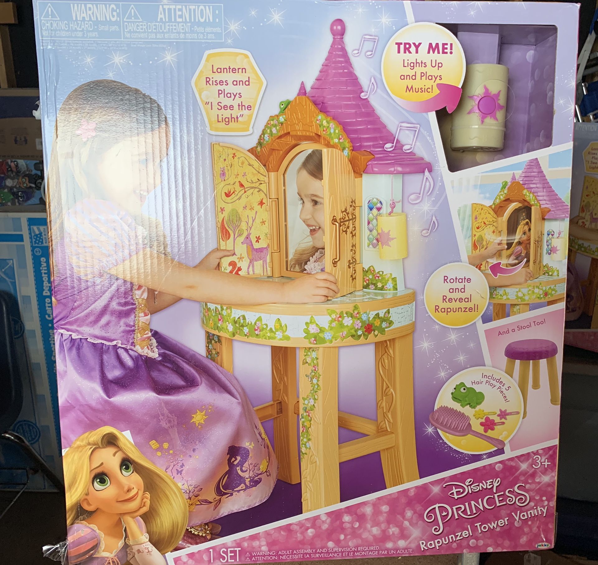 Disney princess rapunzel tower Vanity set