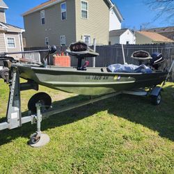 REDUCEDMUST GO!!Jon Boat For Sale Ready To Go Fishing!! $3500 OBO!!