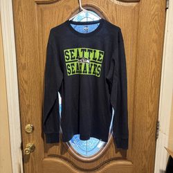 47 Brand Seattle Seahawks Long Sleeve T Shirt Men's XL NFL Football Green