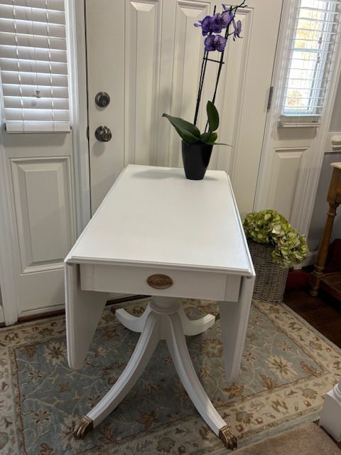 Duncan Phyfe Drop Leaf Wooden Table