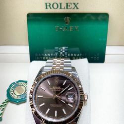 ROLEX DATEJUST CHOCOLATE INDEX TWO
