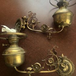 Vintage Brass Antique Light Fixtures