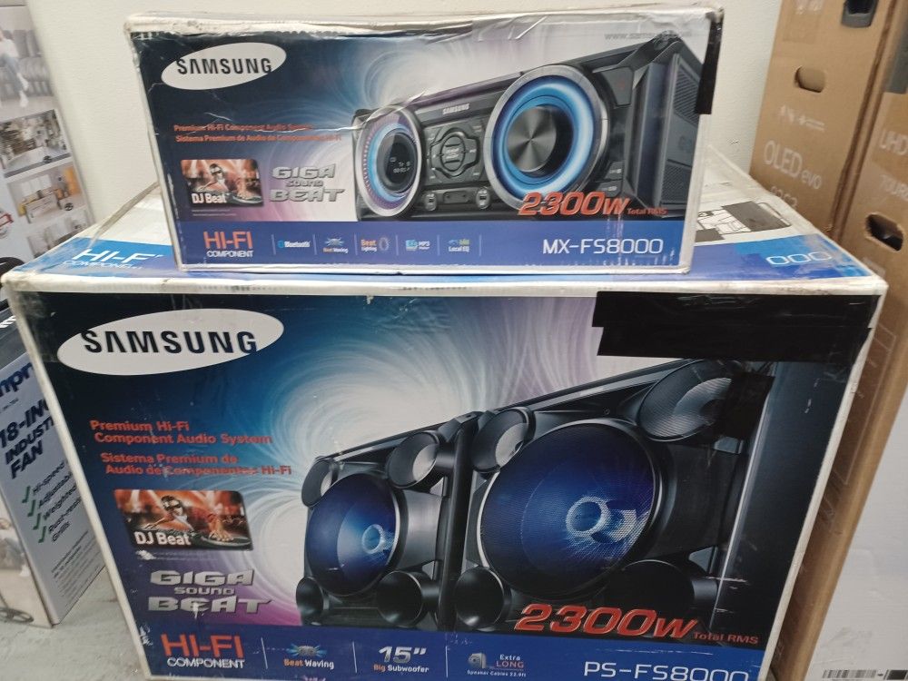 Samsung WiFi Component. 2300 Watts Bluetooth Party Speaker. No Remote Inc