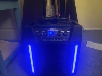ION Pathfinder 3 Bluetooth Portable Speaker with Wireless Qi Charging - Black