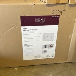 Home Decorators Collection Ridge 48 in. W x 22 in. D x 34 in. H Bath Vanity Cabinet without Top in White