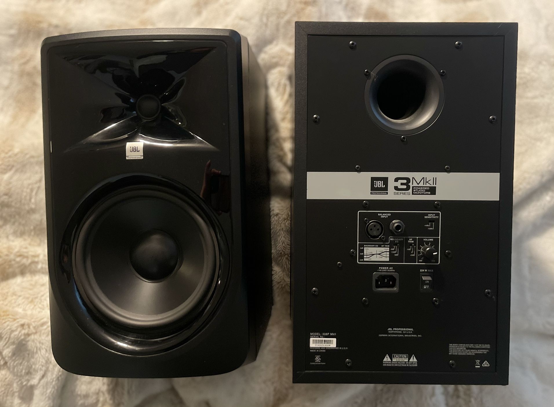 JBL 3 Series, compact powered studio monitors