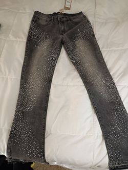 Men pants diamonds on them