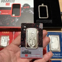 1 Ounce Silver Bar Call Of Duty Edition From Pamp