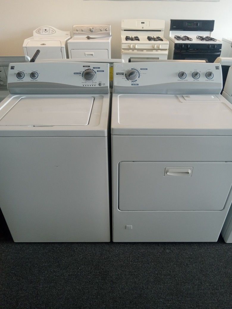 Matching washer and gas dryer set with warranty 