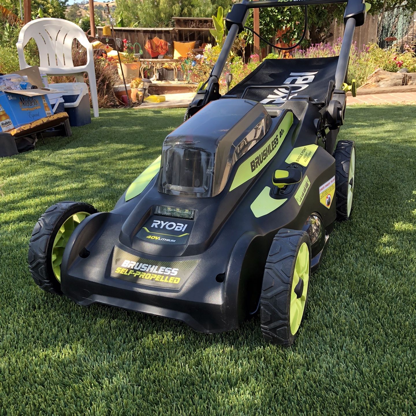 Ryobi 40v 20 Inch Lawn Mower RYOBI 40V Brushless 20 Cordless