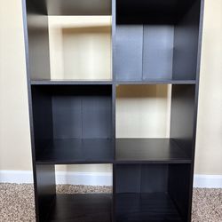 6 Cube Storage Organizer, Open Corner Bookshelf