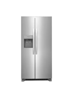 Frigidaire - 33 in. 22.3 cu. ft. Standard Depth Side by Side Refrigerator in Stainless Steel