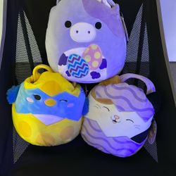 Squishmallows 12-Inch Soft Huggable Plush Easter Basket