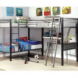 Triple Twin Bunk Bed (Free Delivery)