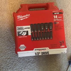 Milwaukee 1/2 Metric Sockets 