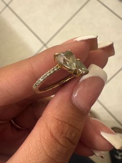 Double heart sparkling ring Pandora
