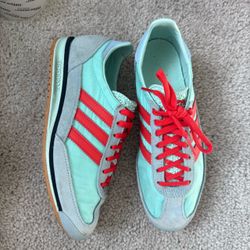 Size 7 adidas blue and red shoes