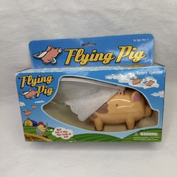 Vintage 2001 Flying Pig Toy - Pro-Motion Funny