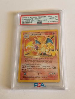 2021 POKEMON CELEBRATIONS CHARIZARD PSA 10
