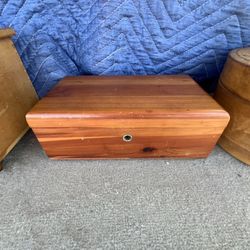 2 Vintage Wood Boxes 
