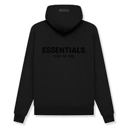 Essentials Fear of God Hoodie — Black | Size M | Brand New