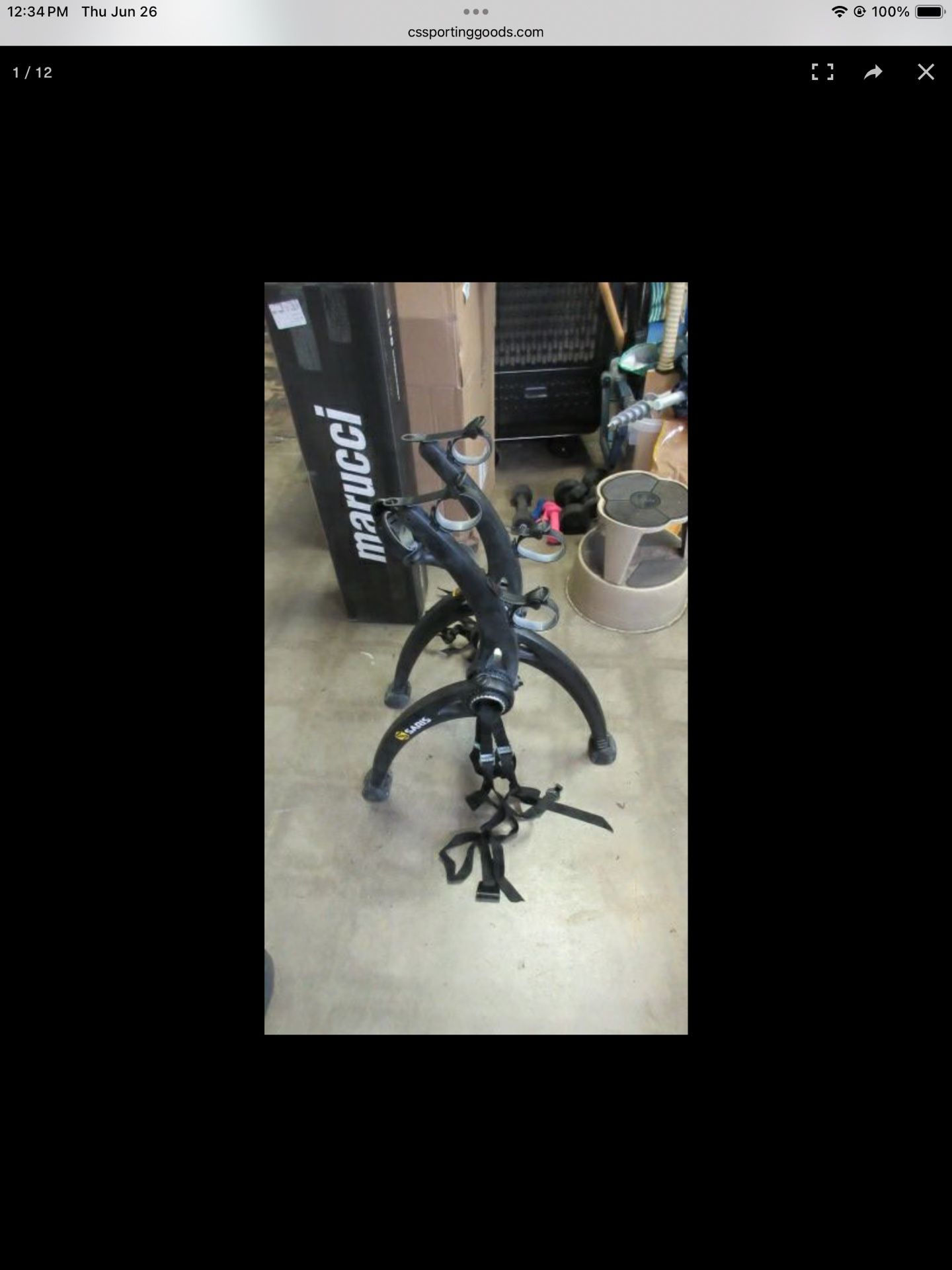Used Saris Bones 2 Bike Trunk Rack ( Read The Description !!)