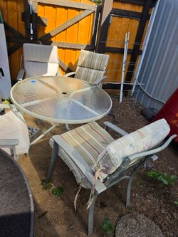 Patio table with 4 chairs