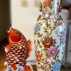Large Vase And Good-luck Fish 