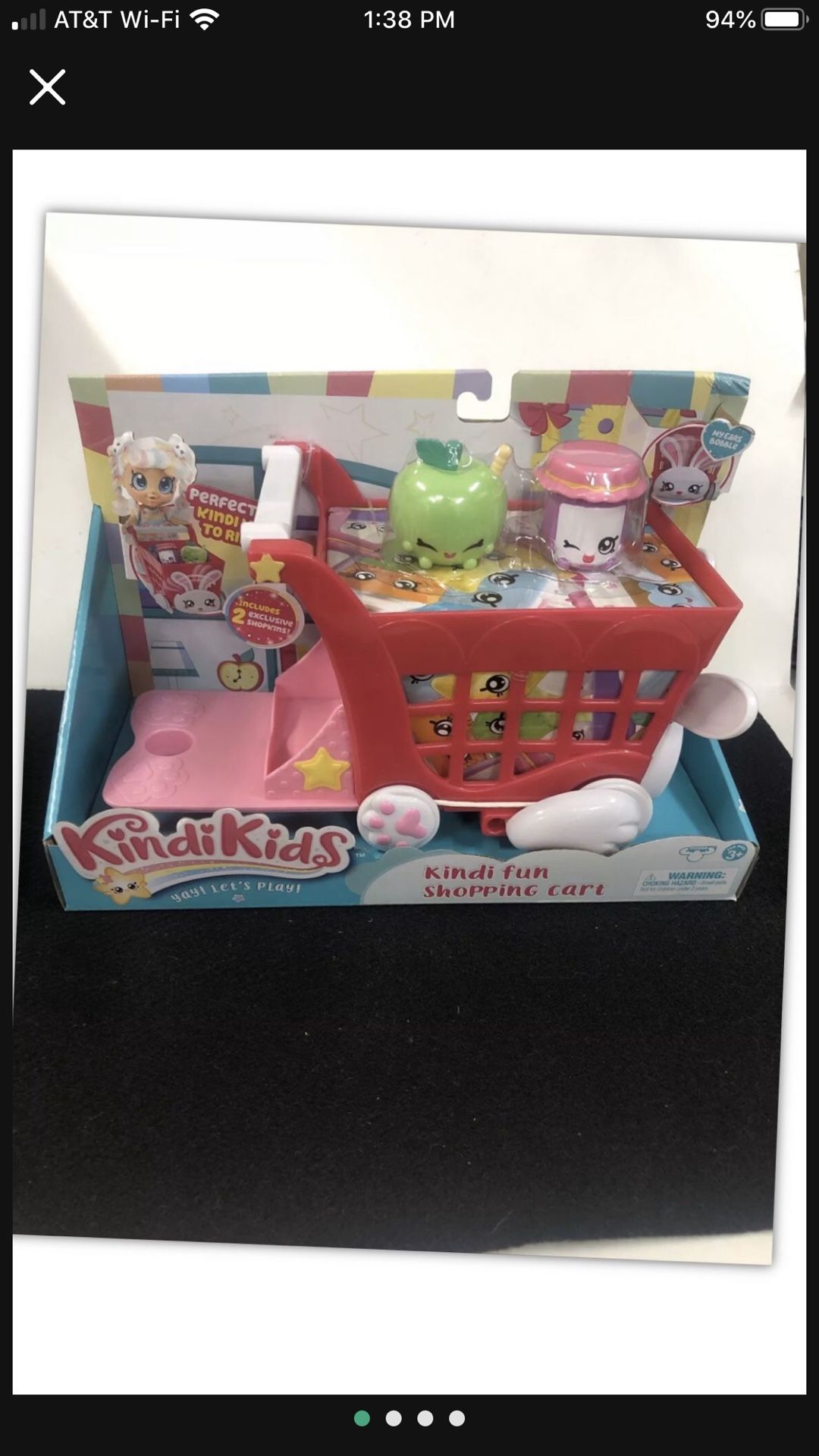 Kindi Kids Kindi Fun Shopping Cart New Unopened Box Shopkins