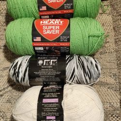 Yarn. Top 2 Are Large 7oz