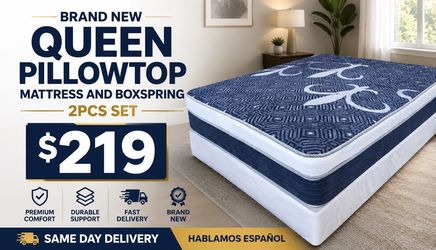 🟢NEW PILLOWTOP SET $219