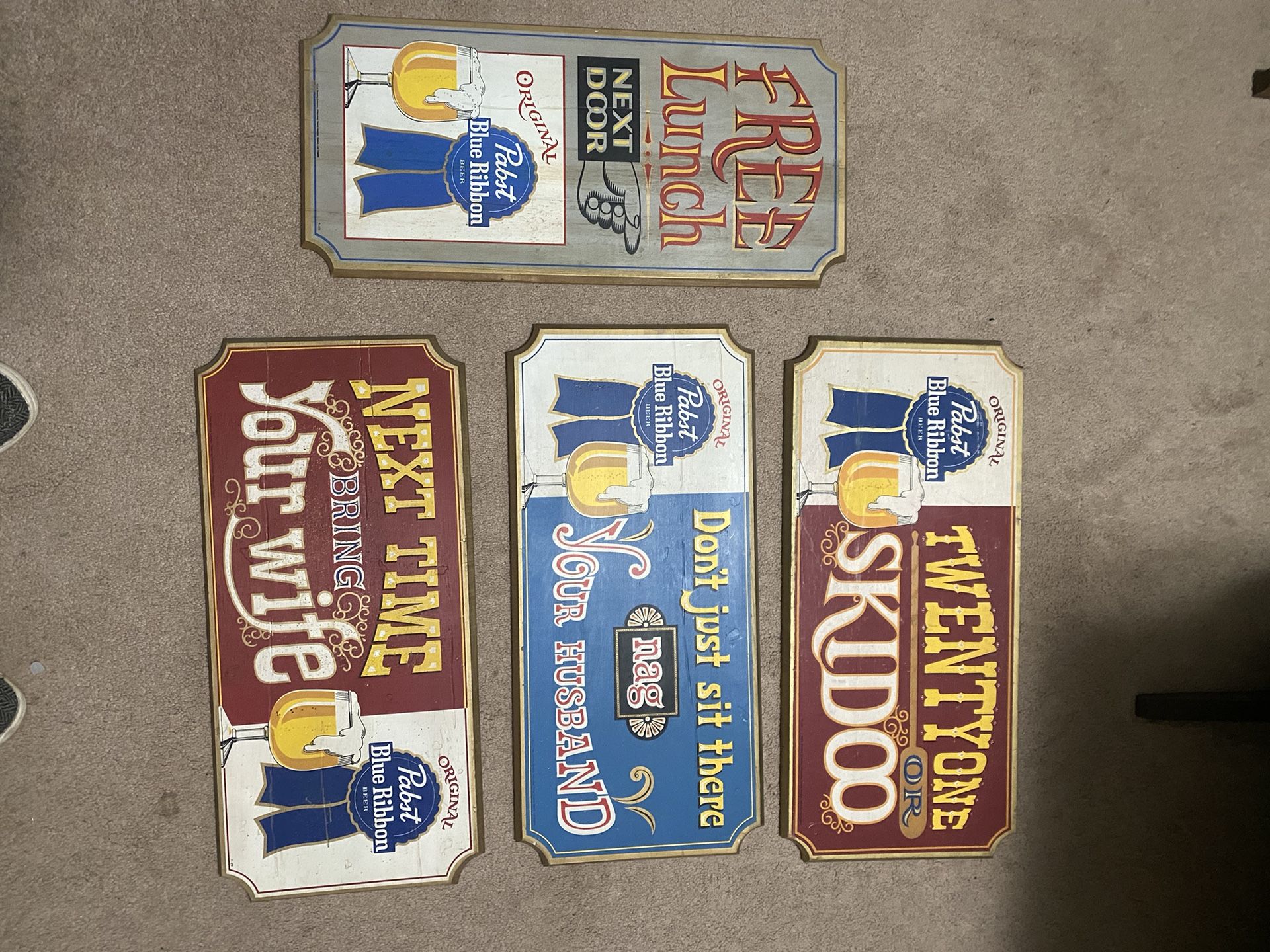 Vintage PBR signs