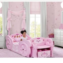 Disney Princess Carriage Convertible Toddler Bed 