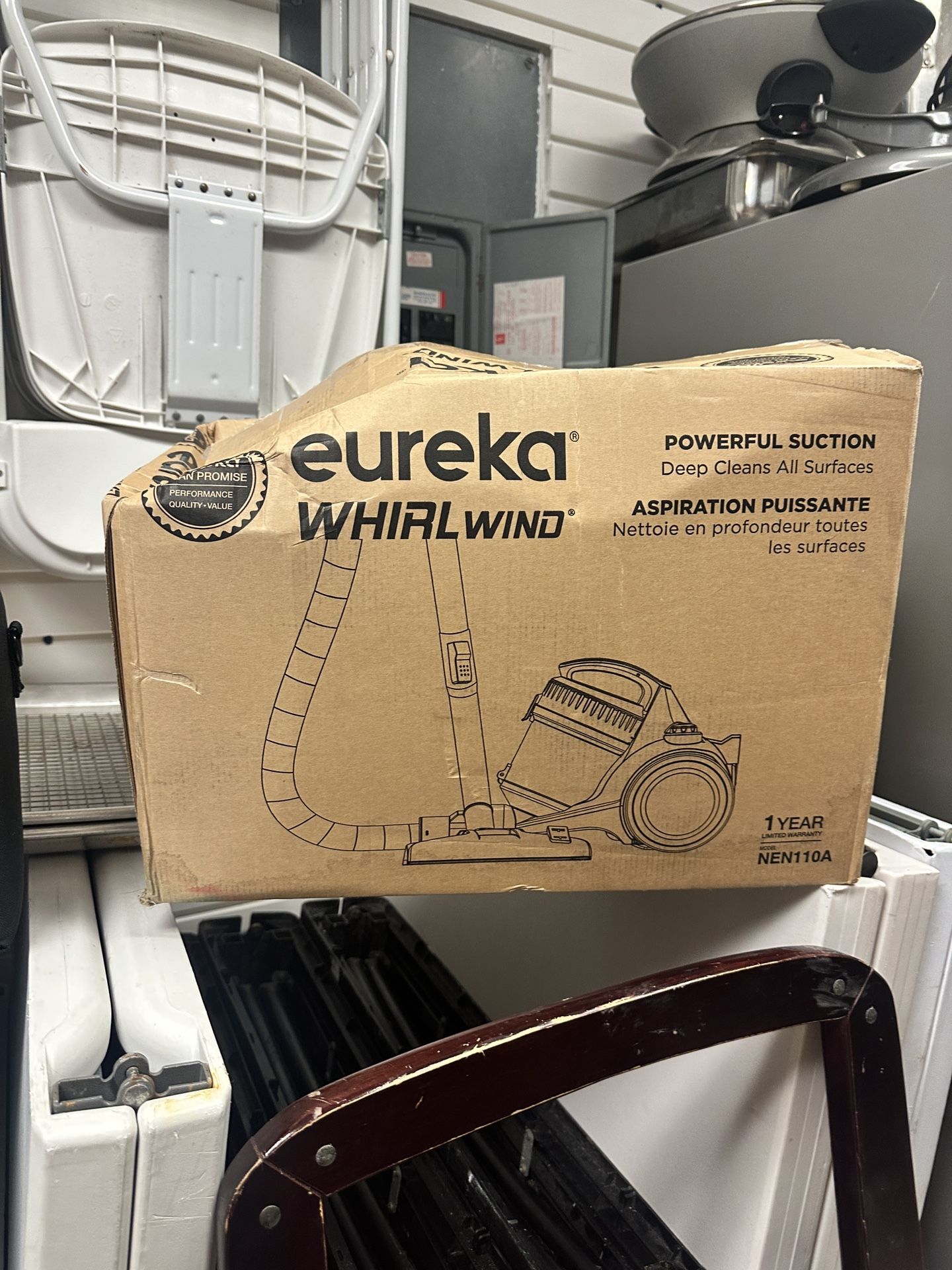 Eureka WhirlWind Bagless Canister 2.5L Vacuum Cleaner, Lightweight Vac for Carpets and Hard Floors, NEN110A, Blue