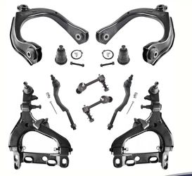10pc Complete Front lower up  Control Arms rod Suspension Kit  2004-2007 Chevy Trailblazer GMC Envoy