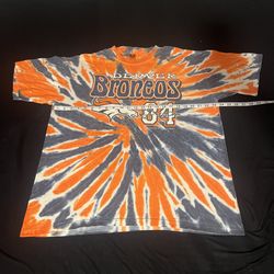 VTG Cotton Park  Tie Dye Denver Broncos T-shirt  #84  Shannon Sharpe