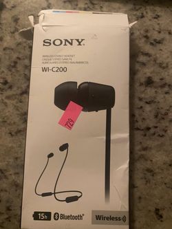 SONY WI-C200 BLUETOOTH Wireless In-ear Earbuds - Brand New