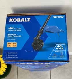 Kobalt  15” 40V Brushless Multi- Head String Trimmer  Kit