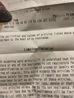 Wedding ring - original price 2669$