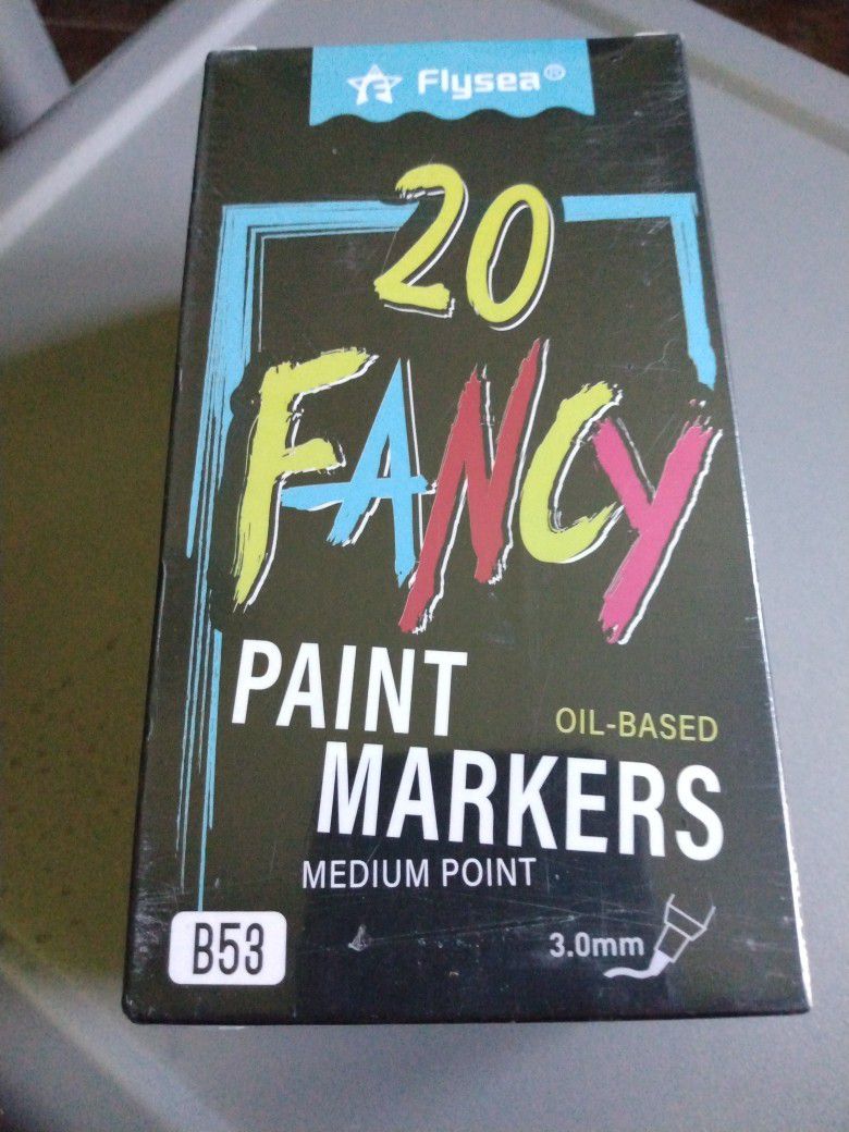 20 Oil Based Markers Medium Point Nib