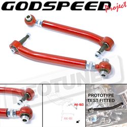 GODSPEED GSP ADJUSTABLE FRONT LOWER CONTROL ARMS KIT WITH SPHERICAL BEARINGS ALIGNMENT FOR HYUNDAI GENESIS COUPE BK 09-16 