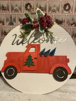 Little Red Truck Wreaths