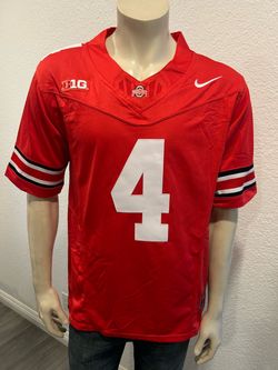 Jeremiah Smith #4 Ohio State Red Stitched Jersey